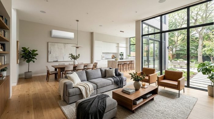 Climatisation dans un interieur moderne